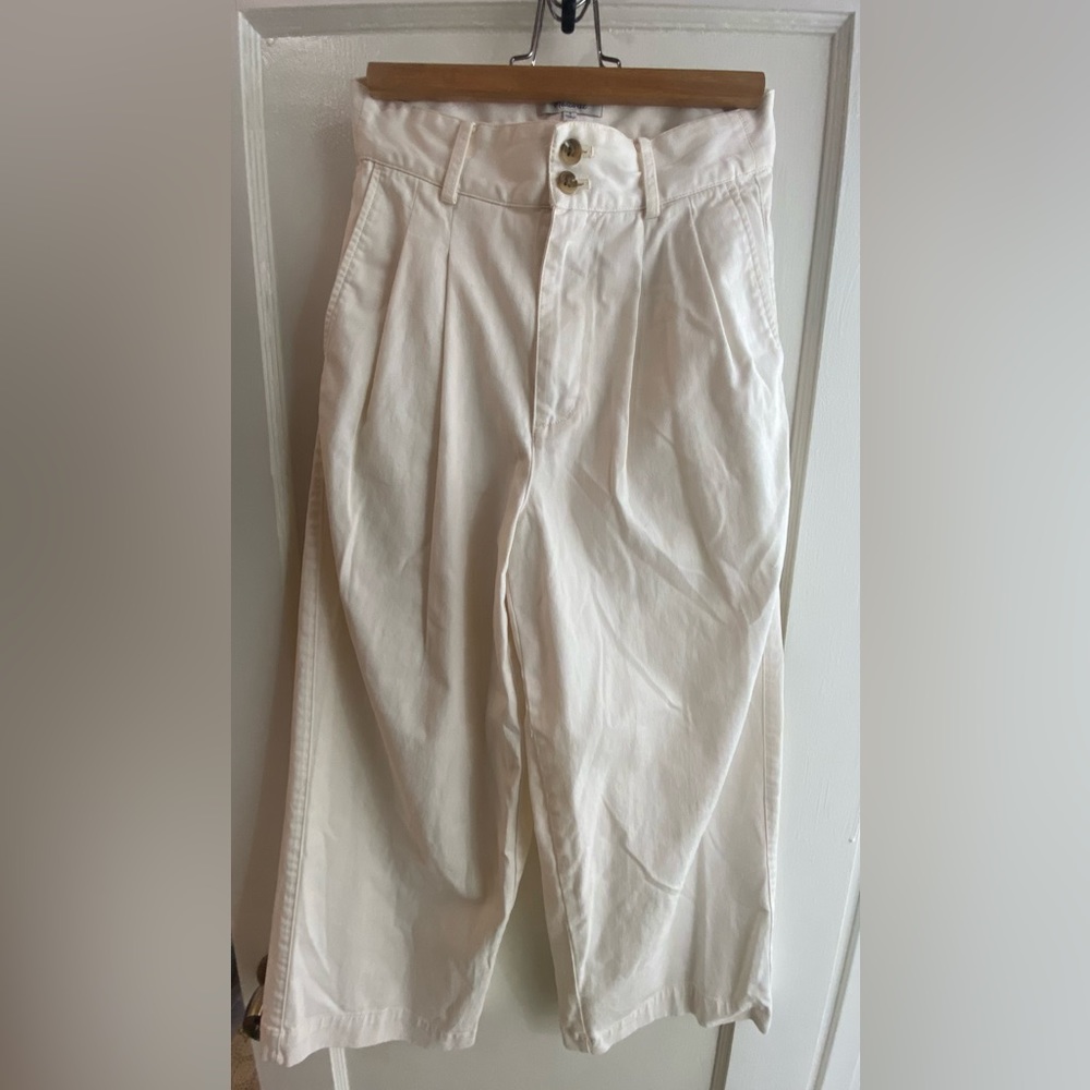 *MADEWELL* High-Waisted Pleated Pants
